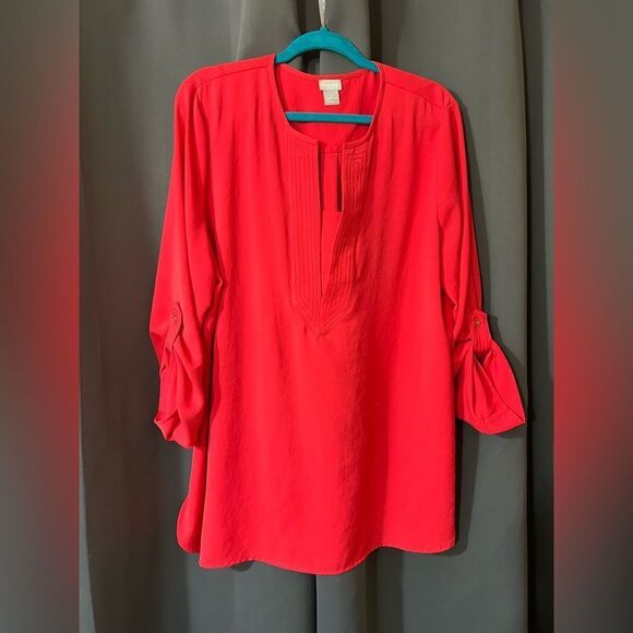 EUC Chico’s Tunic Top Size 3 (16/18) - Picture 1 of 9